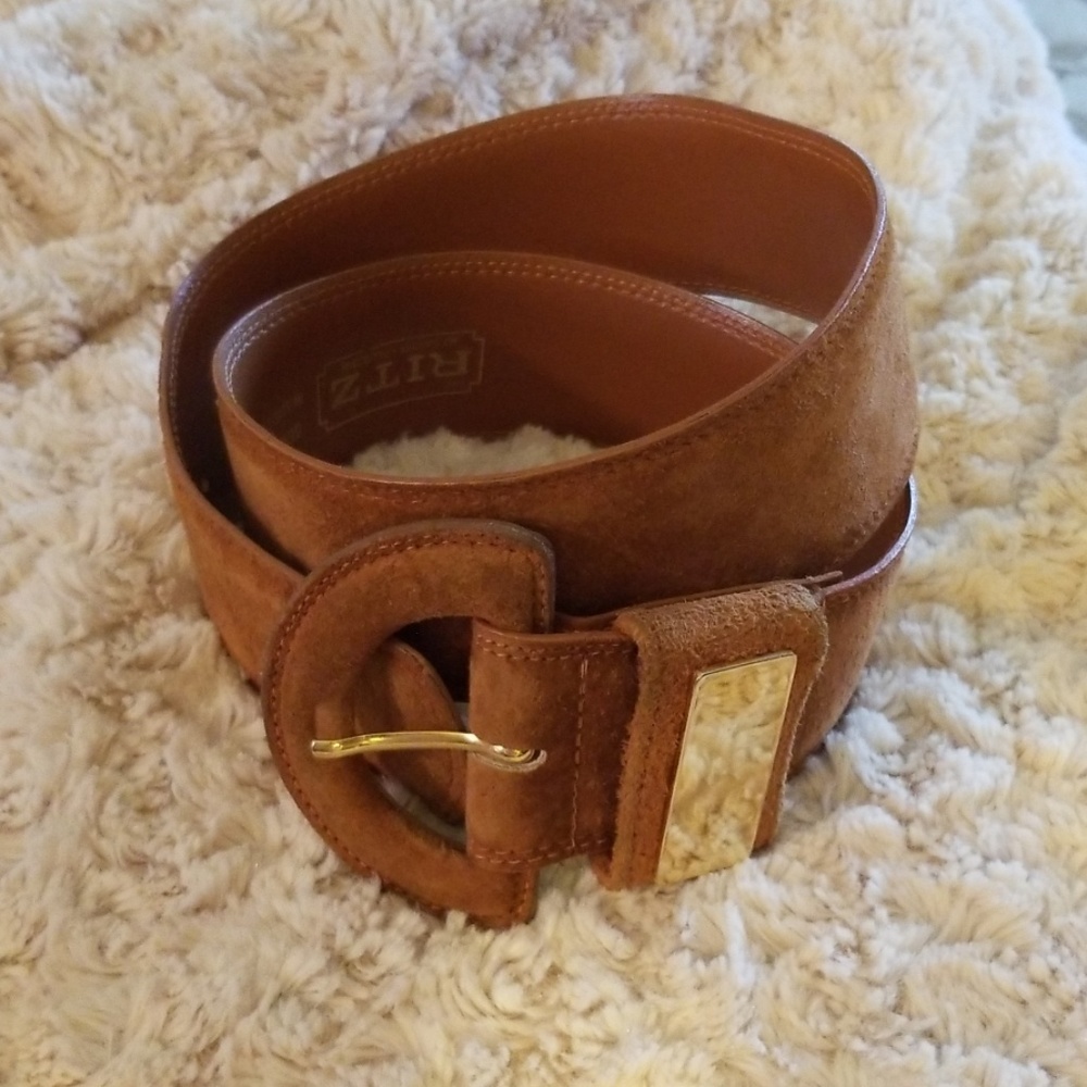 The Ritz  belt collection .brown swade